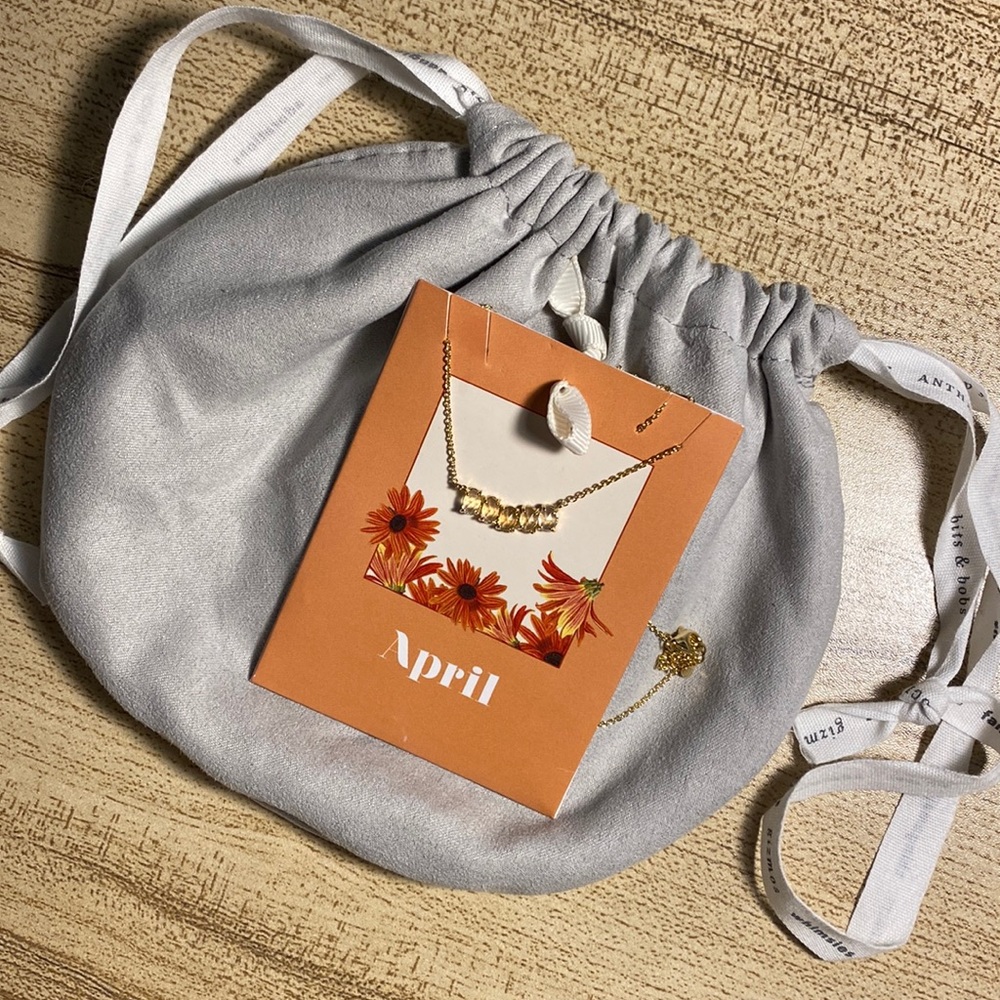 April Birthday Necklace